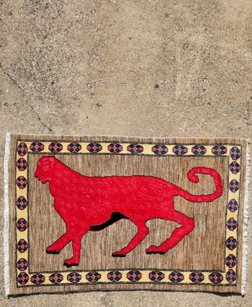 Persian Gabbeh Lion Rug
