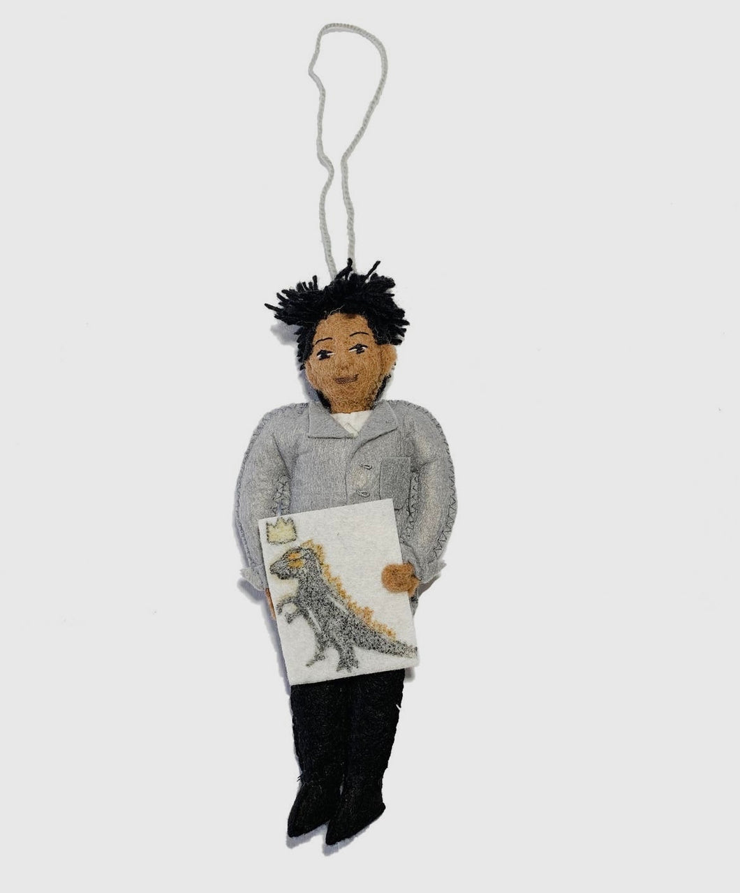 Basquiat Felted Ornament