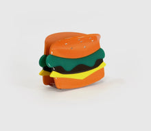 Load image into Gallery viewer, Sparkly Cheeseburger Hair Claw
