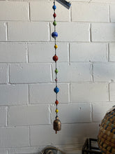 Load image into Gallery viewer, Striped Glass Beads with Bell
