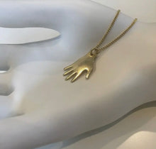 Load image into Gallery viewer, Gold Plated Hand Pendant Necklace
