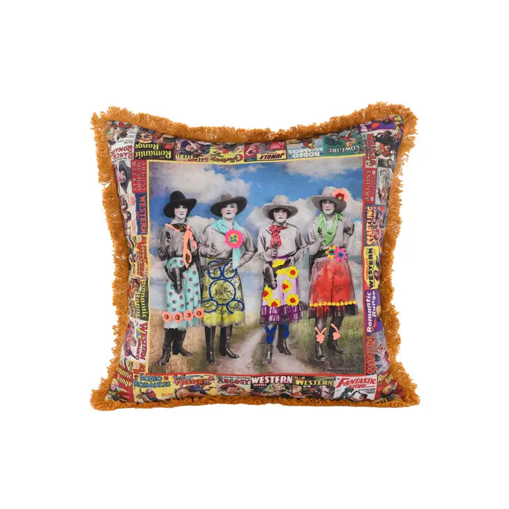 Rowdy Cowgirls Pillow