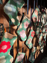 Load image into Gallery viewer, Stockings Made of Vintage Quilts
