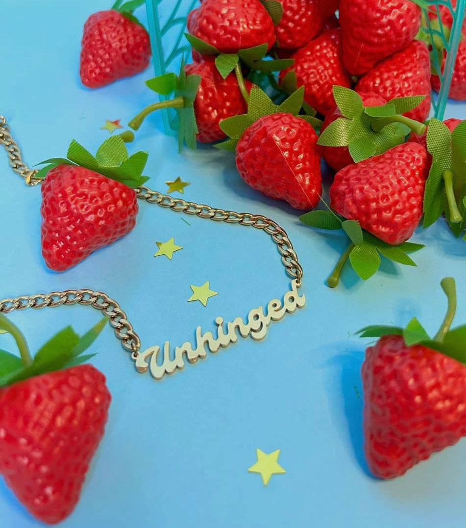 Unhinged Nameplate Necklace