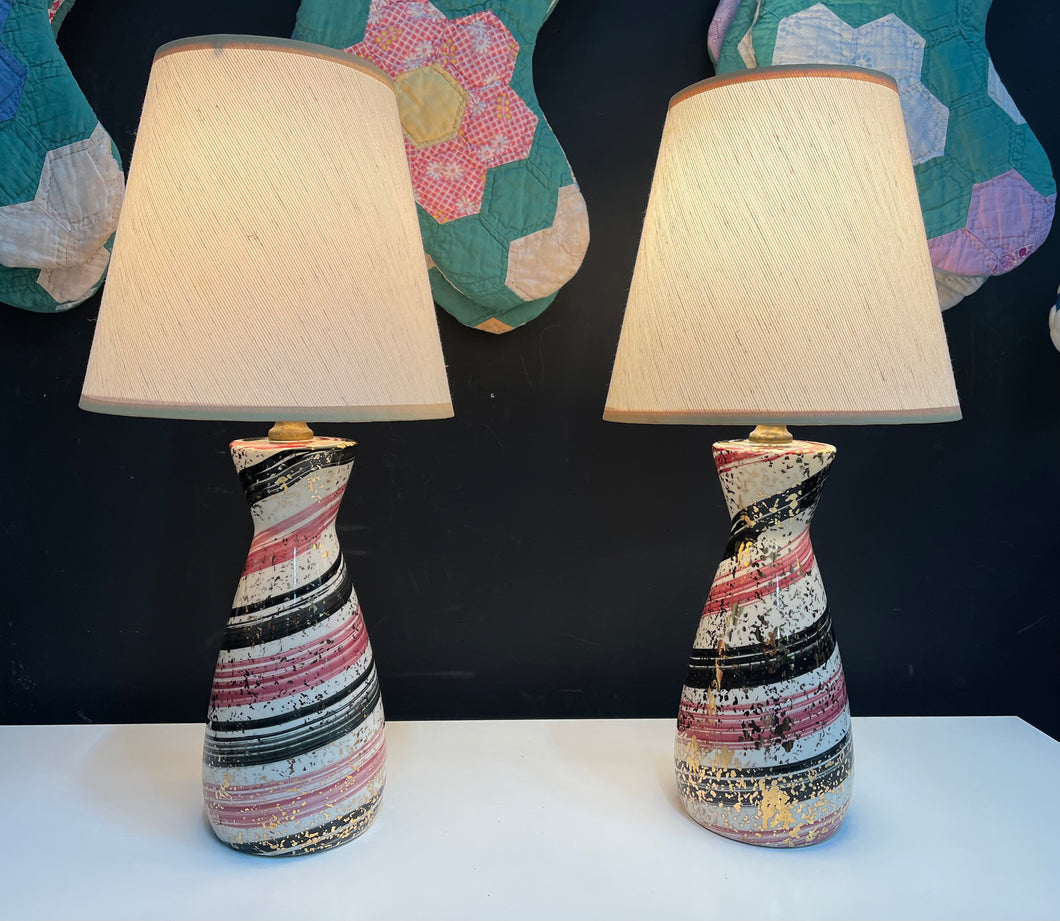 Pair of Mid Century Ceramic Lamps
