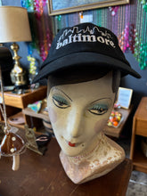 Load image into Gallery viewer, Baltimore Skyline Dad Hat Black/white
