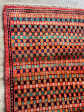 Load image into Gallery viewer, Vintage Turkish Tribal Checkered Rug
