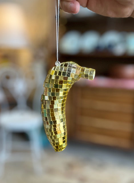 Disco Banana Ornament