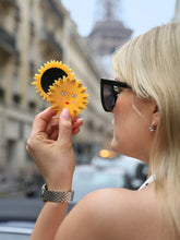 Load image into Gallery viewer, Hand-painted Celestial Sun Compact Mirror
