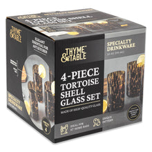 Load image into Gallery viewer, Tortoise shell 4 Pc High Ball Set
