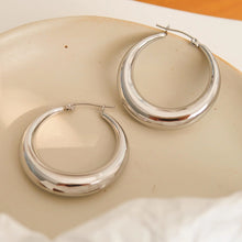 Load image into Gallery viewer, Galene Non Tarnish Large Hoop Earrings

