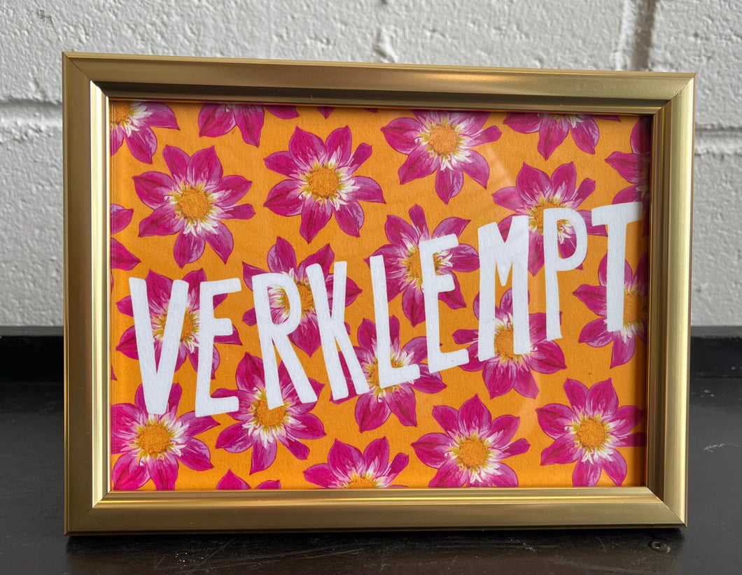 Verklempt Framed Art Print