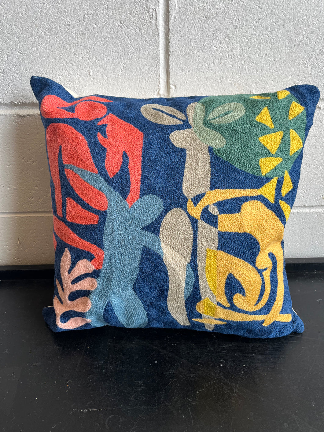 Matisse Spirits Chain-stitched Pillow