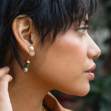 Load image into Gallery viewer, Twice Pearl 24K Gold Plated Earrings
