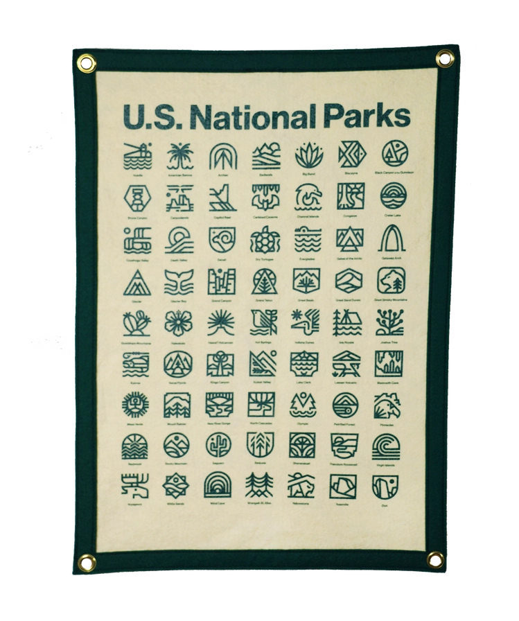 National Parks Camp Flag