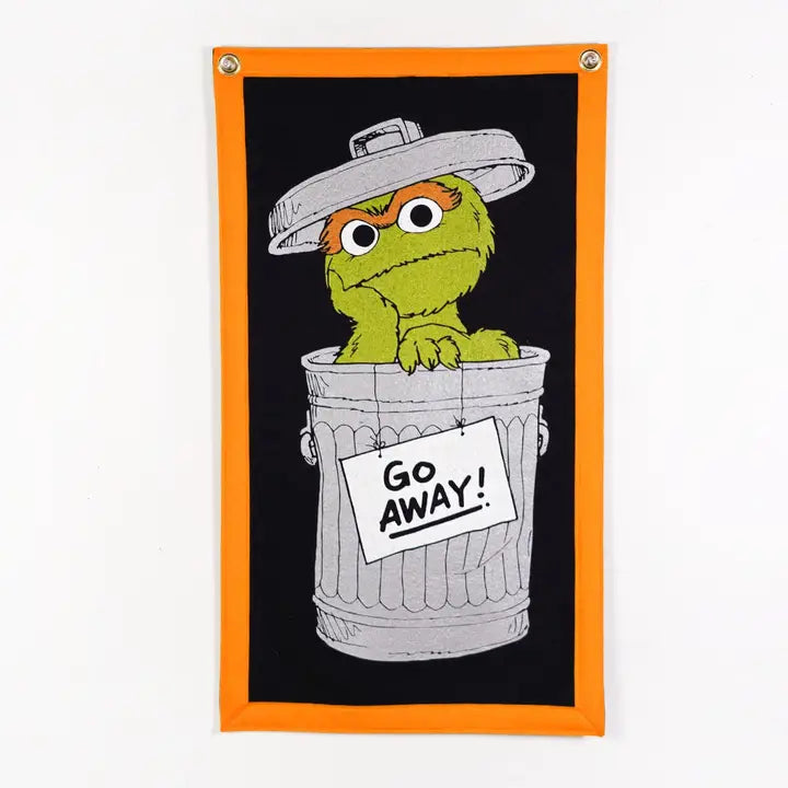 Oscar the Grouch Camp Flag