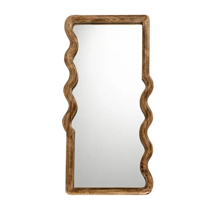 Ripple Wooden Mirror