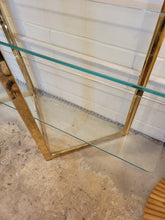 Load image into Gallery viewer, Vintage French Brass And Glass Etegere
