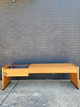 Load image into Gallery viewer, Mid Century Teak Coffee Table, with built in Planter
