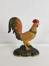 Load image into Gallery viewer, Painted Cast Iron Rooster Doorstop
