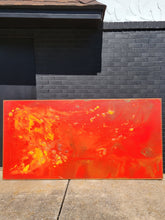 Load image into Gallery viewer, Orange, Red, and Yellow Acrylic Painting 1962
