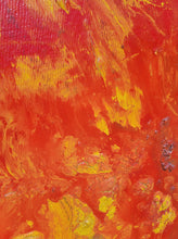 Load image into Gallery viewer, Orange, Red, and Yellow Acrylic Painting 1962
