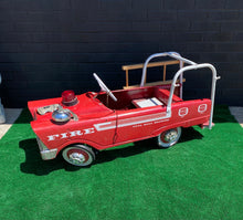 Load image into Gallery viewer, Vintage Kid’s Fire Truck Push Car
