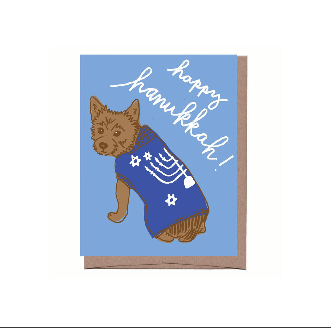 Hanukkah Dog Sweater Greeting Card Set