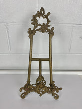 Load image into Gallery viewer, Antique Gilt Metal Display Easel
