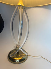 Load image into Gallery viewer, Mid Century Dorothy Thorpe Lucite and Brass Helix Lamp
