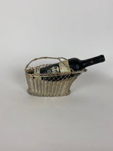 Load image into Gallery viewer, Mid Century French Silver-Plated Wire Work Wine Basket
