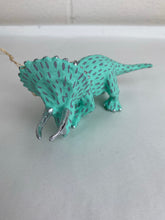 Load image into Gallery viewer, Turquoise Triceratops Ornament
