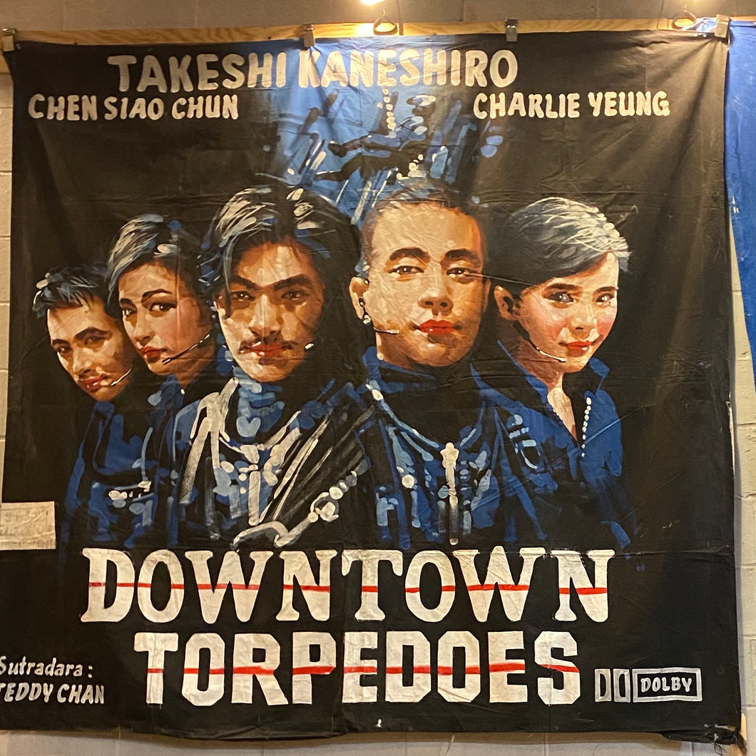 “Downtown Torpedoes” Hand-Painted Indonesian Movie Poster