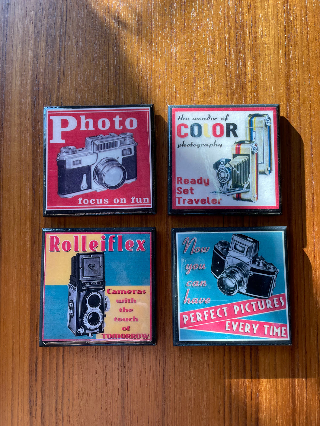 Classic Camera Coaster Set