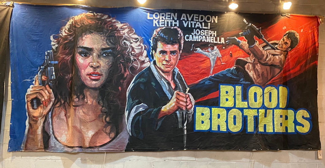 “Blood Brothers” Hand-Painted Indonesian Movie Poster