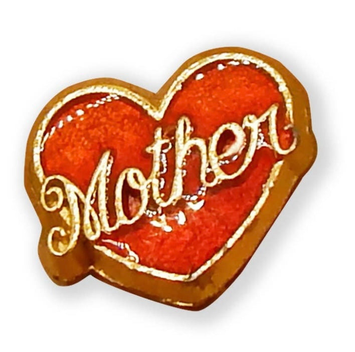 Vintage Mother Heart Pin