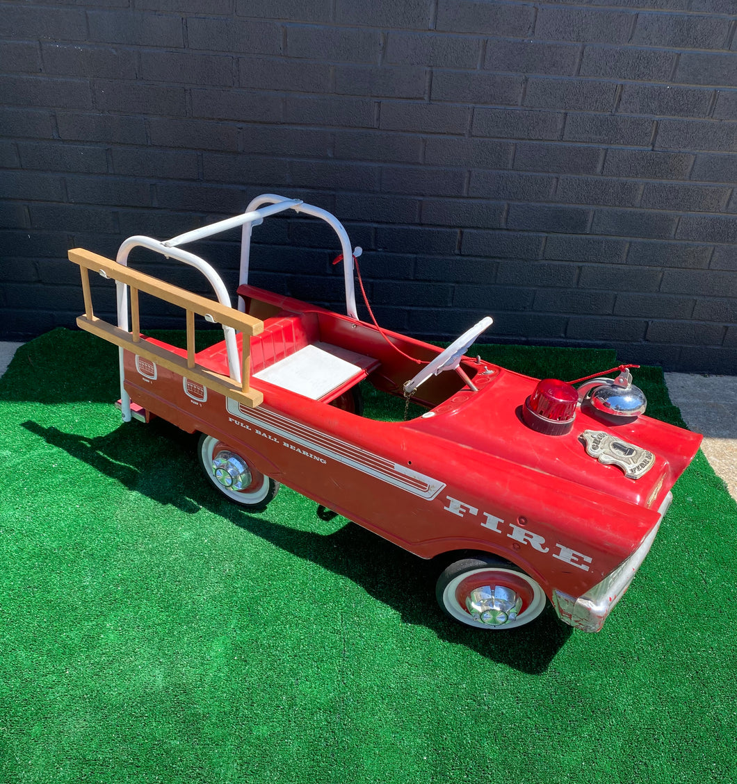 Vintage Kid’s Fire Truck Push Car