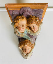 Load image into Gallery viewer, Wall Mount Plaster Shelf With Cherubs
